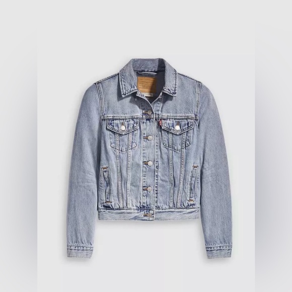 Levi's Light Blue Denim Trucker Jacket - Picture 4 of 14